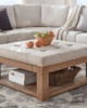Lennon Square Storage Ottoman Coffee Table | The Supreme in Living Room Furniture in UAE – Zohaib Furniture