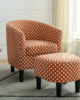 Jazouli Barrel Armchair with ottoman | Bring Royalty to new Heights in UAE – Zohaib Furniture