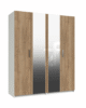 Waterloo 4 Door Wardrobe with 2 Mirrors in UAE – Zohaib Furniture