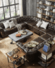 Scroll Arm Chesterfield Sofa: 11-seater in UAE – Zohaib Furniture