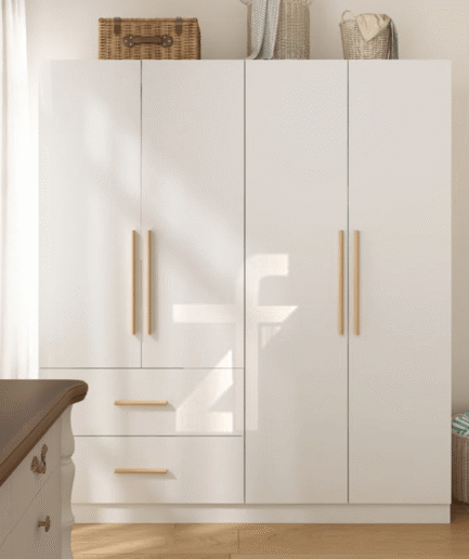 Classic 4-Door Wardrobe