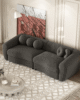 Modern Curved Sofa with 5 Decorative Throw Pillows | Infinite Comfort in UAE – Zohaib Furniture