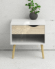 Oslo 1-Drawer Nightstand | Luxe Elegance in UAE – Zohaib Furniture