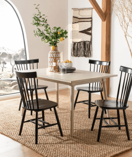 SAFAVIEH Black Spindle-back Dining Chairs