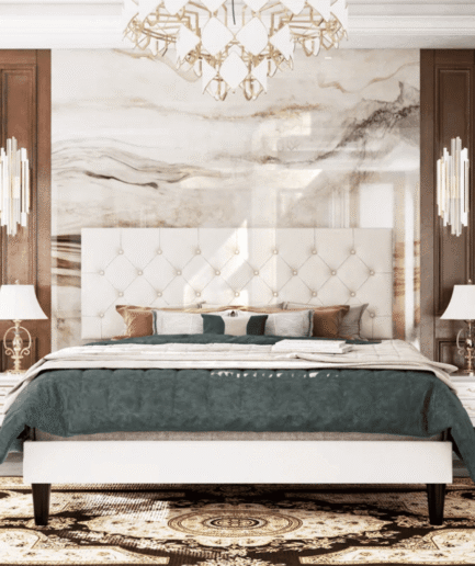 Faux Leather Upholstered Bed Frame