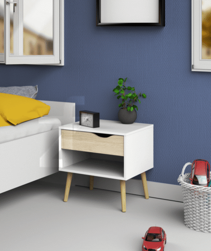 Oslo 1-Drawer Nightstand