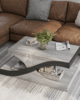 Villetta Modern Grey 2 Shelf Coffee Table in UAE – Zohaib Furniture